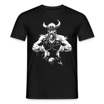 Wikinger Boxer Boxen MMA Kampfsport - Männer T-Shirt - Schwarz - Vorne - AI Model Male 178 light (178cm)