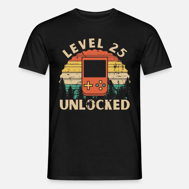 Level 25 Unlocked - T-shirt homme - noir