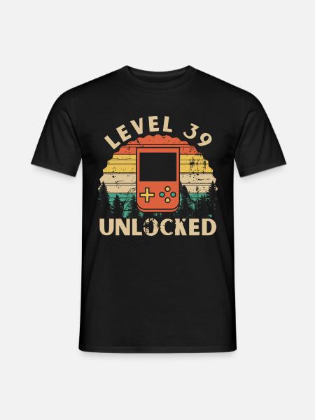 Level 39 Unlocked - Men's T-Shirt - black