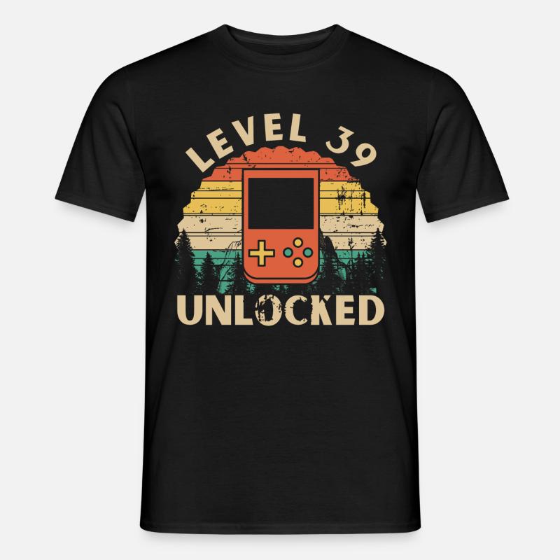 Level 39 freigeschaltet - Männer T-Shirt - Schwarz