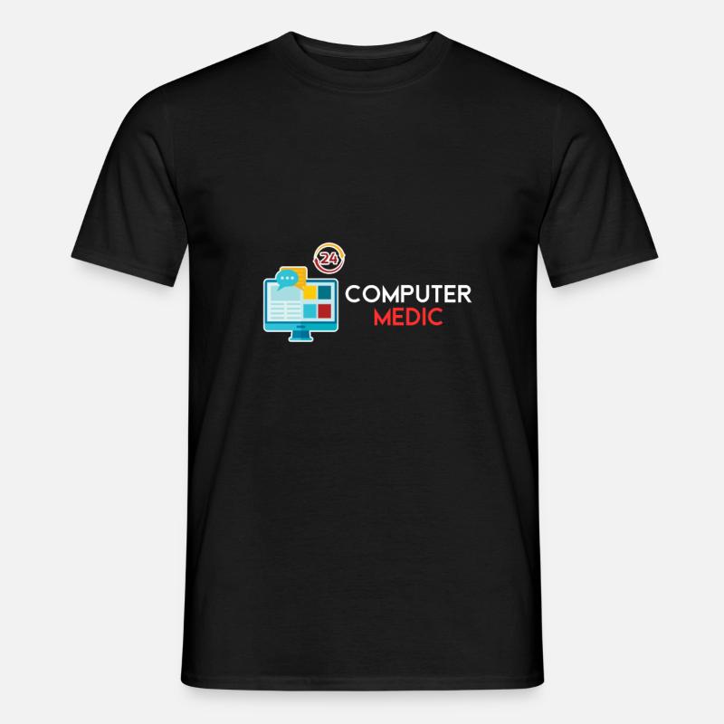 Computer Physician IT Helpdesk - Men's T-shirt - black