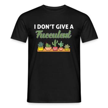 Ich Gebe Keinen Sukkulenten Gärtner Pflanze - Männer T-Shirt - Schwarz - Vorne - AI Model Male 178 light (178cm)