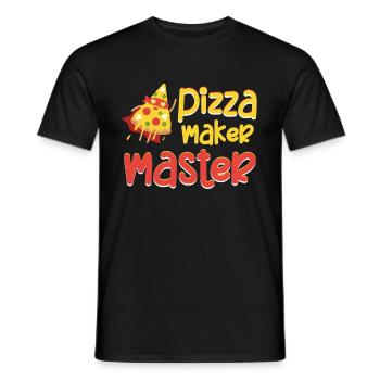 Pizzabäcker Meister Lustige Italienische Küche - Männer T-Shirt - Schwarz - Vorne - AI Model Male 178 light (178cm)