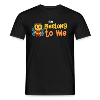 Du Gehörst Zu Mir! Honigbienen-wortspiele Imker - Männer T-Shirt - Schwarz - Vorne - AI Model Male 178 light (178cm)