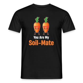 Du Bist Mein Soil-mate Karottenwurzelfrüchte - Männer T-Shirt - Schwarz - Vorne - AI Model Male 178 light (178cm)