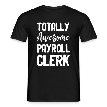 Absolutely brilliant payroll accountant accounting - Men's T-Shirt - black - Front - AI Model Male 178 light (178cm)