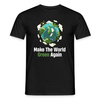 Make The World Great Again Schutz Klimawandel - Männer T-Shirt - Schwarz - Vorne - AI Model Male 178 light (178cm)