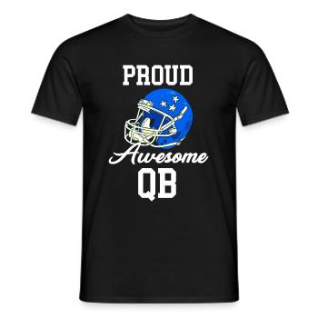 Stolzer Awesome Qb Quarterback Fußball Kickoff - Männer T-Shirt - Schwarz - Vorne - AI Model Male 178 light (178cm)