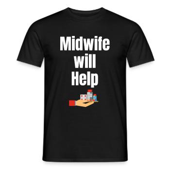 Diese Zukünftige Hebamme Wird Menschen Helfen, - Männer T-Shirt - Schwarz - Vorne - AI Model Male 178 light (178cm)