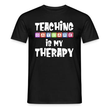 Les cours de maternelle sont mes - T-shirt homme - noir - Devant - AI Model Male 178 light (178cm)