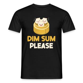 Dimsum Please Hongkong Siomai Zum Mitnehmen - Männer T-Shirt - Schwarz - Vorne - AI Model Male 178 light (178cm)