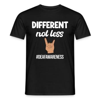 Différent, pas moins amusant - T-shirt homme - noir - Devant - AI Model Male 178 light (178cm)