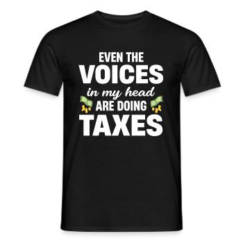 Même faire les voix dans ma tête - T-shirt homme - noir - Devant - AI Model Male 178 light (178cm)