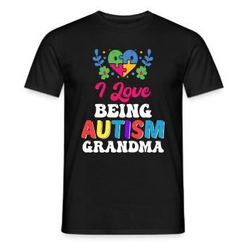 Ich Liebe Es, Autismus Zu Sein Oma Adhs Familie - Männer T-Shirt - Schwarz - Vorne - AI Model Male 178 light (178cm)