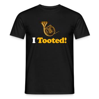 Ich Habe Gepiesackt! Lustige Posaunist, Musiker, - Männer T-Shirt - Schwarz - Vorne - AI Model Male 178 light (178cm)
