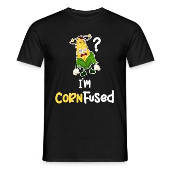 I'm Corn Fusion Corn Puns Agriculture - Men's T-Shirt - black - Front - AI Model Male 178 light (178cm)