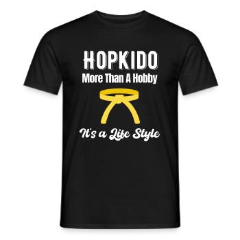 Le Hapkido est plus qu'un passe-temps, c'est un - T-shirt homme - noir - Devant - AI Model Male 178 light (178cm)