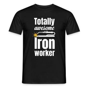 Installateur soudeur ferronnier absolument ingénieux - T-shirt homme - noir - Devant - AI Model Male 178 light (178cm)