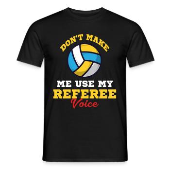 Ne me forcez pas à dire mon vote d’arbitre - T-shirt homme - noir - Devant - AI Model Male 178 light (178cm)