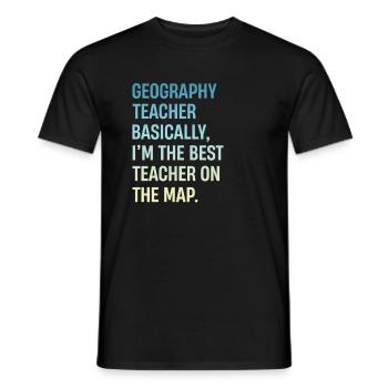 Im Grunde Bin Ich Der Beste Lehrer Auf Der - Männer T-Shirt - Schwarz - Vorne - AI Model Male 178 light (178cm)