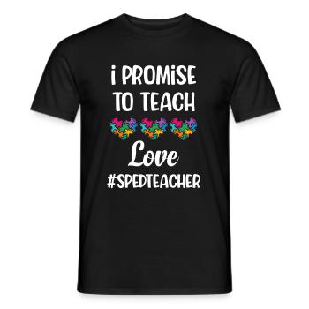Ich Verspreche, Liebe Zu Lehren Sonderschullehrer - Männer T-Shirt - Schwarz - Vorne - AI Model Male 178 light (178cm)