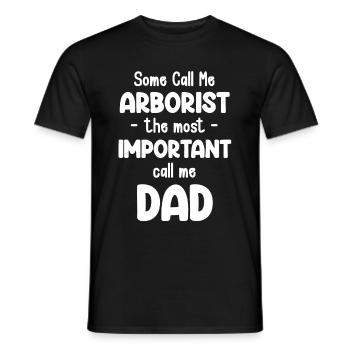 Certains m’appellent arboriculteurs, les plus importants - T-shirt homme - noir - Devant - AI Model Male 178 light (178cm)