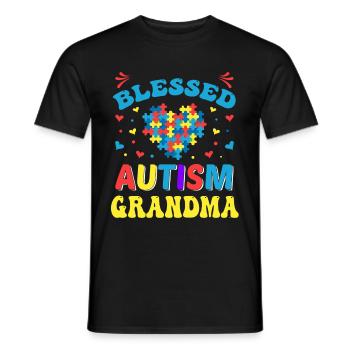 Béni autisme mamie TDAH famille assortie mamie - T-shirt homme - noir - Devant - AI Model Male 178 light (178cm)