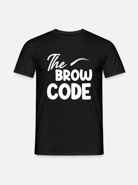 L’esthéticienne sourcilière code sourcils - T-shirt homme - noir