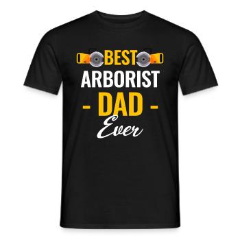 Le meilleur papa arboriste de tous les temps - T-shirt homme - noir - Devant - AI Model Male 178 light (178cm)