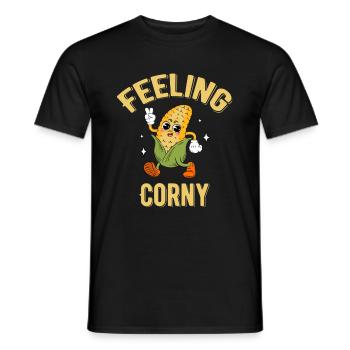 Feeling Corny Maïs Jeux De Mots Agricole - T-shirt homme - noir - Devant - AI Model Male 178 light (178cm)