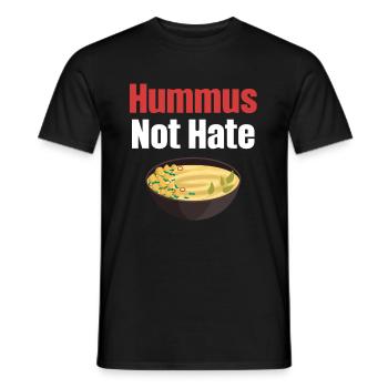 Hummus Hasst Nicht Glutenfreie Falafel Jüdische - Männer T-Shirt - Schwarz - Vorne - AI Model Male 178 light (178cm)