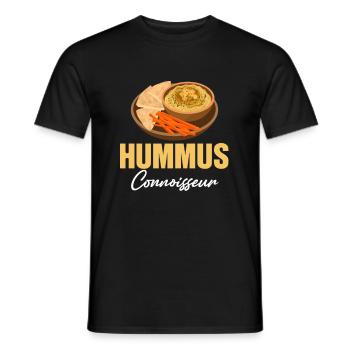 Hummus Connaisseur Glutenfreie Falafel Jüdische - Männer T-Shirt - Schwarz - Vorne - AI Model Male 178 light (178cm)