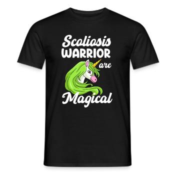 Skoliose-krieger Sind Ein Medikament Gegen - Männer T-Shirt - Schwarz - Vorne - AI Model Male 178 light (178cm)