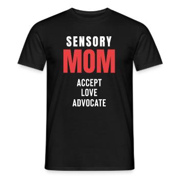 Eltern mit bes Sensorische Mutter Akzeptiert Love - Männer T-Shirt - Schwarz - Vorne - AI Model Male 178 light (178cm)