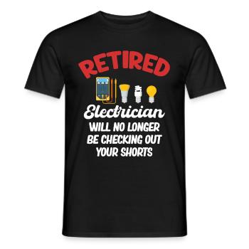 Won't check out your shorts anymore - Men's T-Shirt - black - Front - AI Model Male 178 light (178cm)