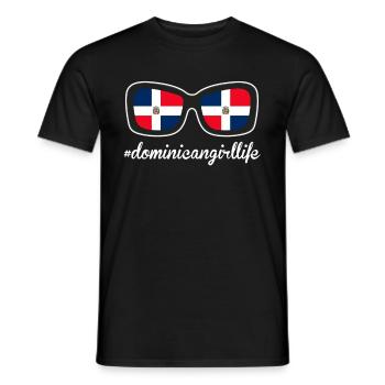 Dominican Girl Life Pride Camiseta - Men's T-Shirt - black - Front - AI Model Male 178 light (178cm)
