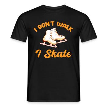 Je ne cours pas, je skate - T-shirt homme - noir - Devant - AI Model Male 178 light (178cm)