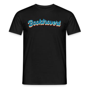 Bookverted Book Lover Bookworm - Men's T-Shirt - black - Front - AI Model Male 178 light (178cm)