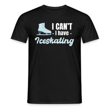 Ich Kann Nicht, Ich Kann Eiskunstlauf, - Männer T-Shirt - Schwarz - Vorne - AI Model Male 178 light (178cm)