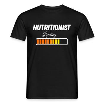Dietitian Loading Future - Men's T-Shirt - black - Front - AI Model Male 178 light (178cm)