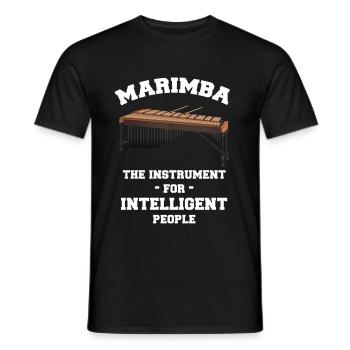 Marimba L’outil pour les gens intelligents - T-shirt homme - noir - Devant - AI Model Male 178 light (178cm)