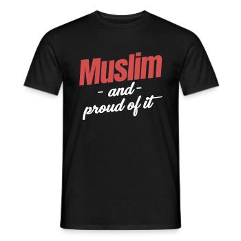 Muslim Und Stolz Darauf Arabisch Kareem Haram - Männer T-Shirt - Schwarz - Vorne - AI Model Male 178 light (178cm)
