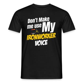 Ne me forcez pas à tuer mon ferronnier - T-shirt homme - noir - Devant - AI Model Male 178 light (178cm)