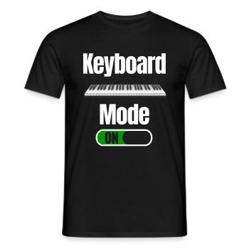 Keyboard mode On Player Waltz Keyboarder - Men's T-Shirt - black - Front - AI Model Male 178 light (178cm)