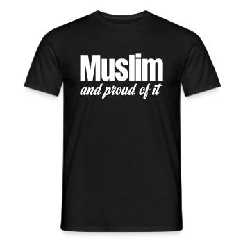 Muslim Und Stolz Darauf Arabisch Kareem Haram - Männer T-Shirt - Schwarz - Vorne - AI Model Male 178 light (178cm)