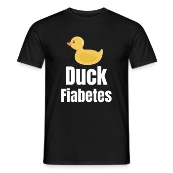Canard Fiabetes Drôle Diabète Sucré - T-shirt homme - noir - Devant - AI Model Male 178 light (178cm)