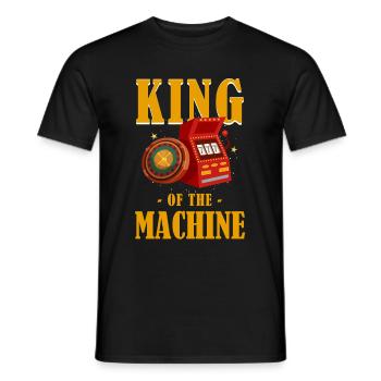 König Der Maschine Spielautomat Gambler Dice - Männer T-Shirt - Schwarz - Vorne - AI Model Male 178 light (178cm)