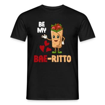 Be My Bae-ritto Burrito Mexikanische Margarita - Männer T-Shirt - Schwarz - Vorne - AI Model Male 178 light (178cm)