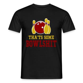 Ce sont quelques jeux de mots de bowling - T-shirt homme - noir - Devant - AI Model Male 178 light (178cm)