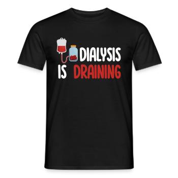 Dialysis relieves the nephrological - Men's T-Shirt - black - Front - AI Model Male 178 light (178cm)